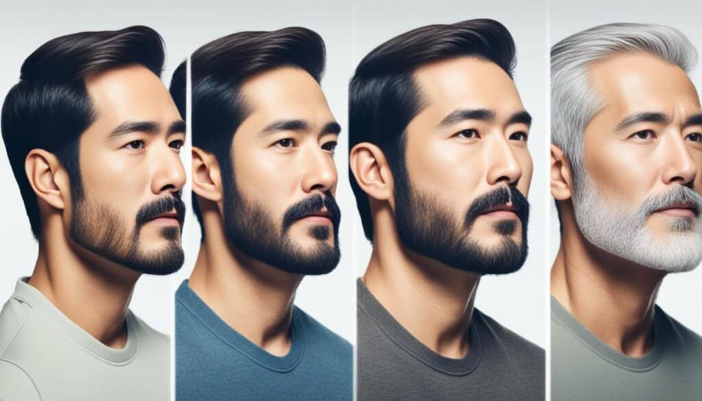 Asian beard growth using minoxidil