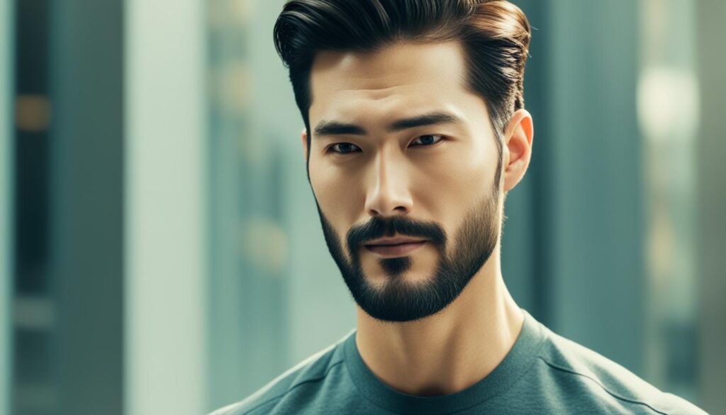 Stylish Asian Model Beard Care