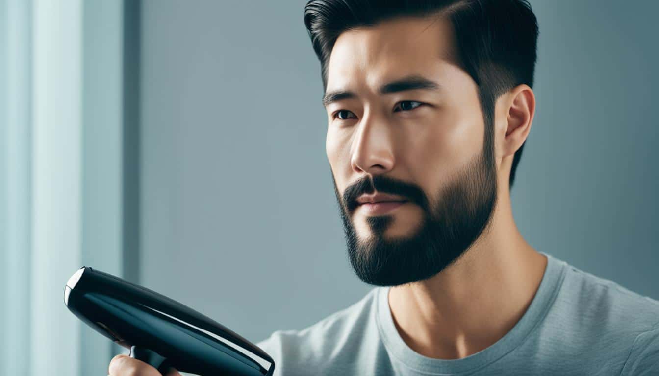 how to make asian beard less straight